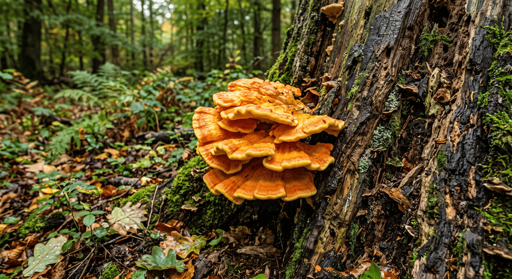 Champignons Lignivores sur un arbre